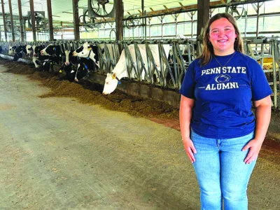 Animal science major says Penn State Dairy Barns made her feel at home